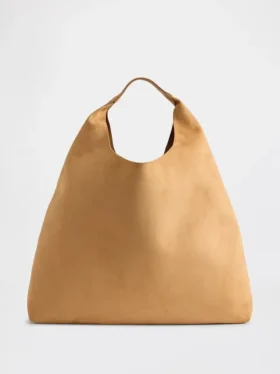 Vegane Slouchy-Tragetasche aus Wildlederimitat