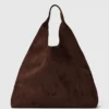 Vegane Slouchy-Tragetasche aus Wildlederimitat
