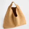 Vegane Slouchy-Tragetasche aus Wildlederimitat
