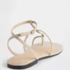 Vegane T-Riemchen-Sandalen aus Wildleder