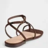 Vegane T-Riemchen-Sandalen aus Wildleder