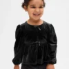Velours-Oberteil mit Schleife für Baby & Kleinkind
