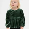 Velours-Oberteil mit Schleife für Baby & Kleinkind