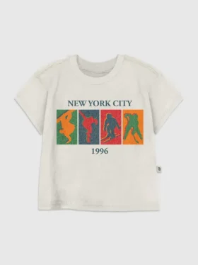 Vintage-Grafik-T-Shirt „Wintersport“ für Kleinkinder