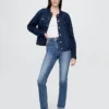 Vintage-Slim-Jeans mit hoher Leibhöhe