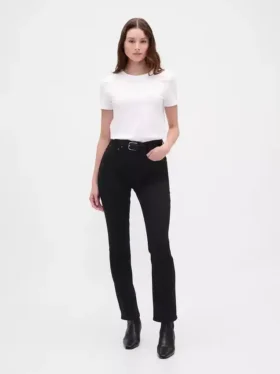 Vintage-Slim-Jeans mit hoher Leibhöhe
