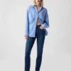 Vintage-Slim-Jeans mit hoher Leibhöhe