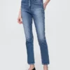 Vintage-Slim-Jeans mit hoher Leibhöhe