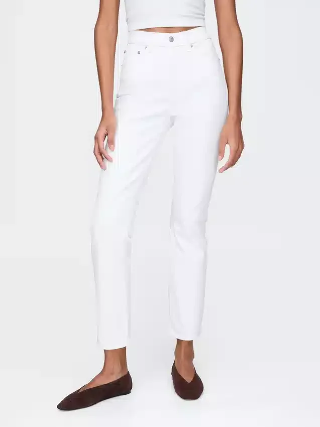 Vintage-Slim-Jeans mit hoher Leibhöhe