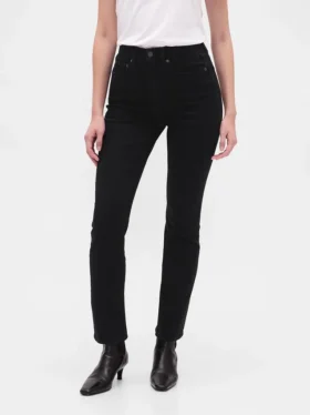 Vintage-Slim-Jeans mit hoher Leibhöhe