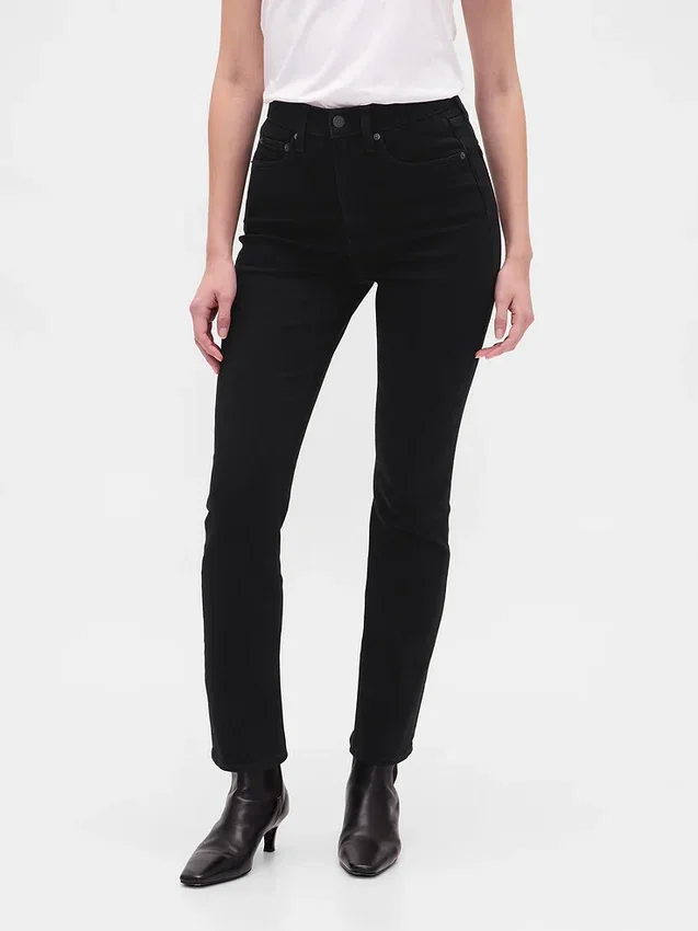 Vintage-Slim-Jeans mit hoher Leibhöhe