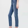 Vintage-Slim-Jeans mit hoher Leibhöhe