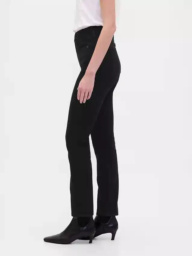 Vintage-Slim-Jeans mit hoher Leibhöhe