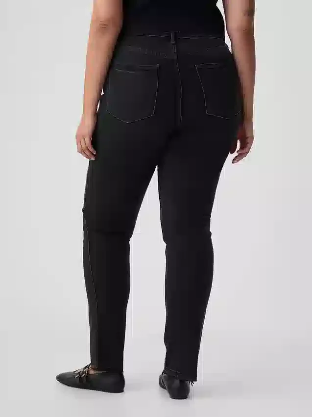 Vintage-Slim-Jeans mit hoher Leibhöhe