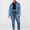 Vintage-Slim-Jeans mit hoher Leibhöhe