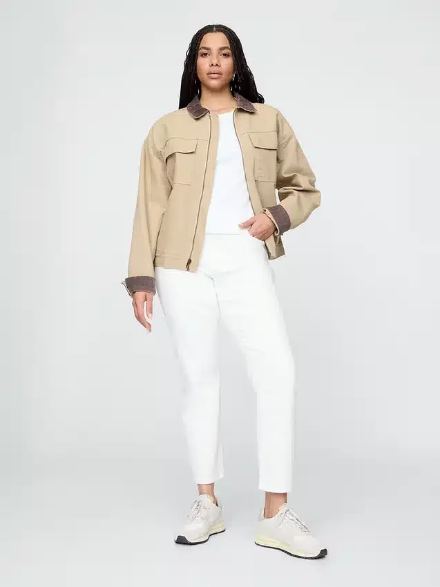 Vintage-Slim-Jeans mit hoher Leibhöhe