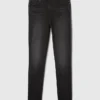 Vintage-Slim-Jeans mit hoher Leibhöhe