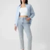 Vintage-Slim-Jeans mit hoher Leibhöhe