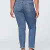 Vintage-Slim-Jeans mit hoher Leibhöhe
