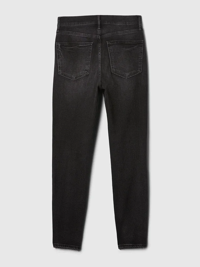 Vintage-Slim-Jeans mit hoher Leibhöhe