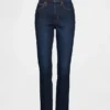Vintage-Slim-Jeans mit hoher Leibhöhe