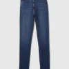Vintage-Slim-Jeans mit hoher Leibhöhe