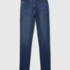 Vintage-Slim-Jeans mit hoher Leibhöhe