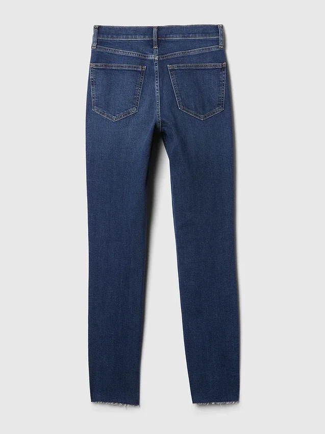 Vintage-Slim-Jeans mit hoher Leibhöhe