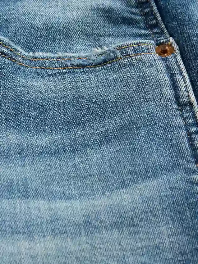 Vintage-Slim-Jeans mit hoher Leibhöhe