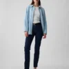 Vintage-Slim-Jeans mit mittlerer Leibhöhe