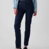 Vintage-Slim-Jeans mit mittlerer Leibhöhe