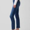 Vintage-Slim-Jeans mit mittlerer Leibhöhe
