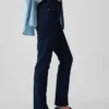 Vintage-Slim-Jeans mit mittlerer Leibhöhe