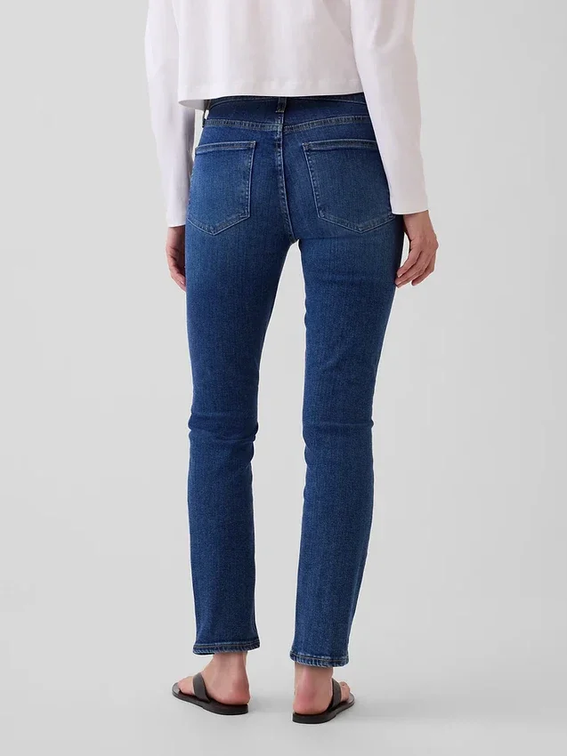 Vintage-Slim-Jeans mit mittlerer Leibhöhe