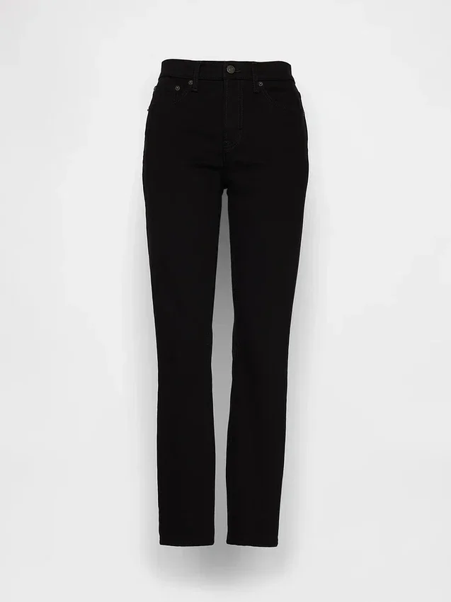 Vintage-Slim-Jeans mit mittlerer Leibhöhe