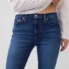 Vintage-Slim-Jeans mit mittlerer Leibhöhe