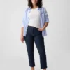 Vintage-Slim-Jeans mit mittlerer Leibhöhe