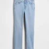 Vintage-Slim-Jeans mit mittlerer Leibhöhe