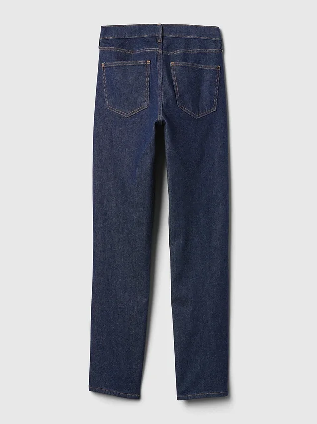 Vintage-Slim-Jeans mit mittlerer Leibhöhe