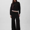 Vintagesoft Baggy-Jogginghose mit weitem Bein