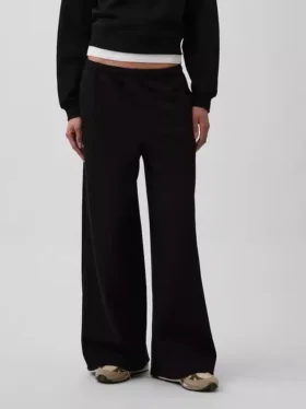 Vintagesoft Baggy-Jogginghose mit weitem Bein