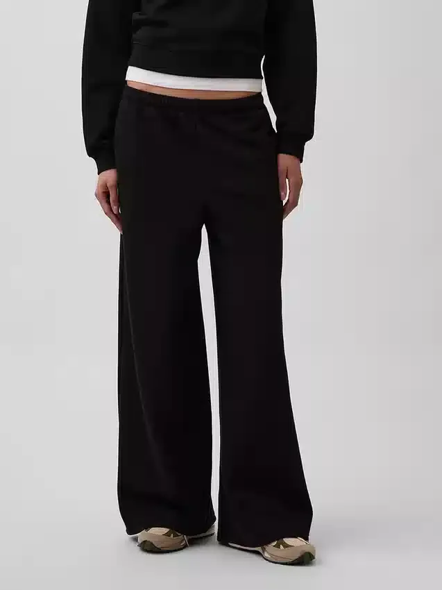 Vintagesoft Baggy-Jogginghose mit weitem Bein