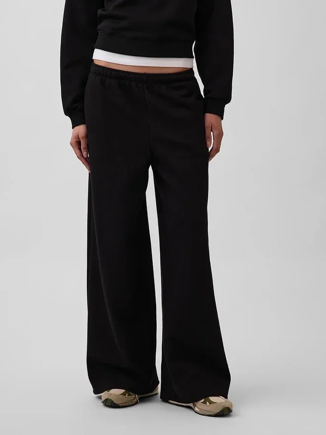 Vintagesoft Baggy-Jogginghose mit weitem Bein