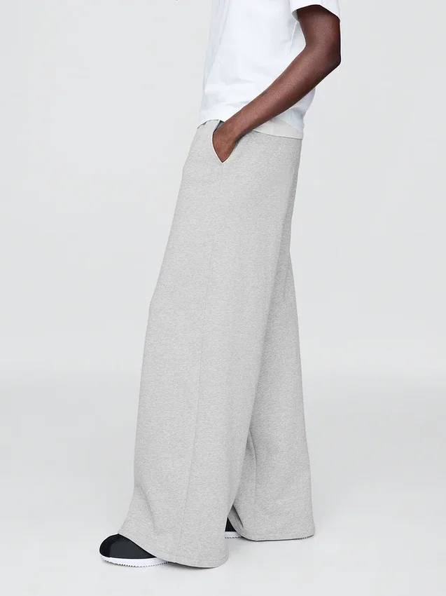 Vintagesoft Baggy-Jogginghose mit weitem Bein