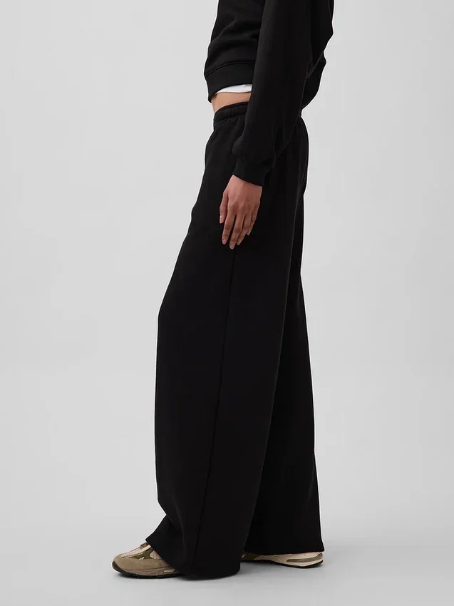 Vintagesoft Baggy-Jogginghose mit weitem Bein