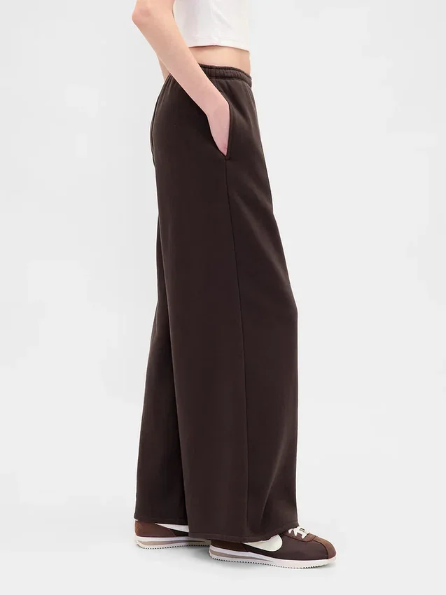 Vintagesoft Baggy-Jogginghose mit weitem Bein