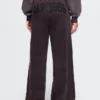 Vintagesoft Baggy-Jogginghose mit weitem Bein