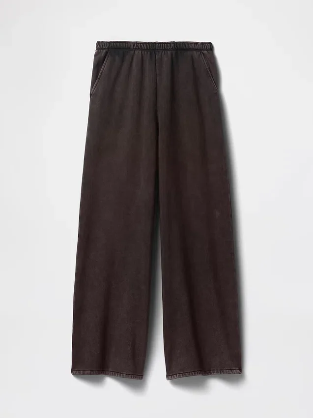 Vintagesoft Baggy-Jogginghose mit weitem Bein