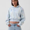 Vintagesoft Crop-Hoodie mit Logo