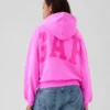Vintagesoft Crop-Hoodie mit Logo